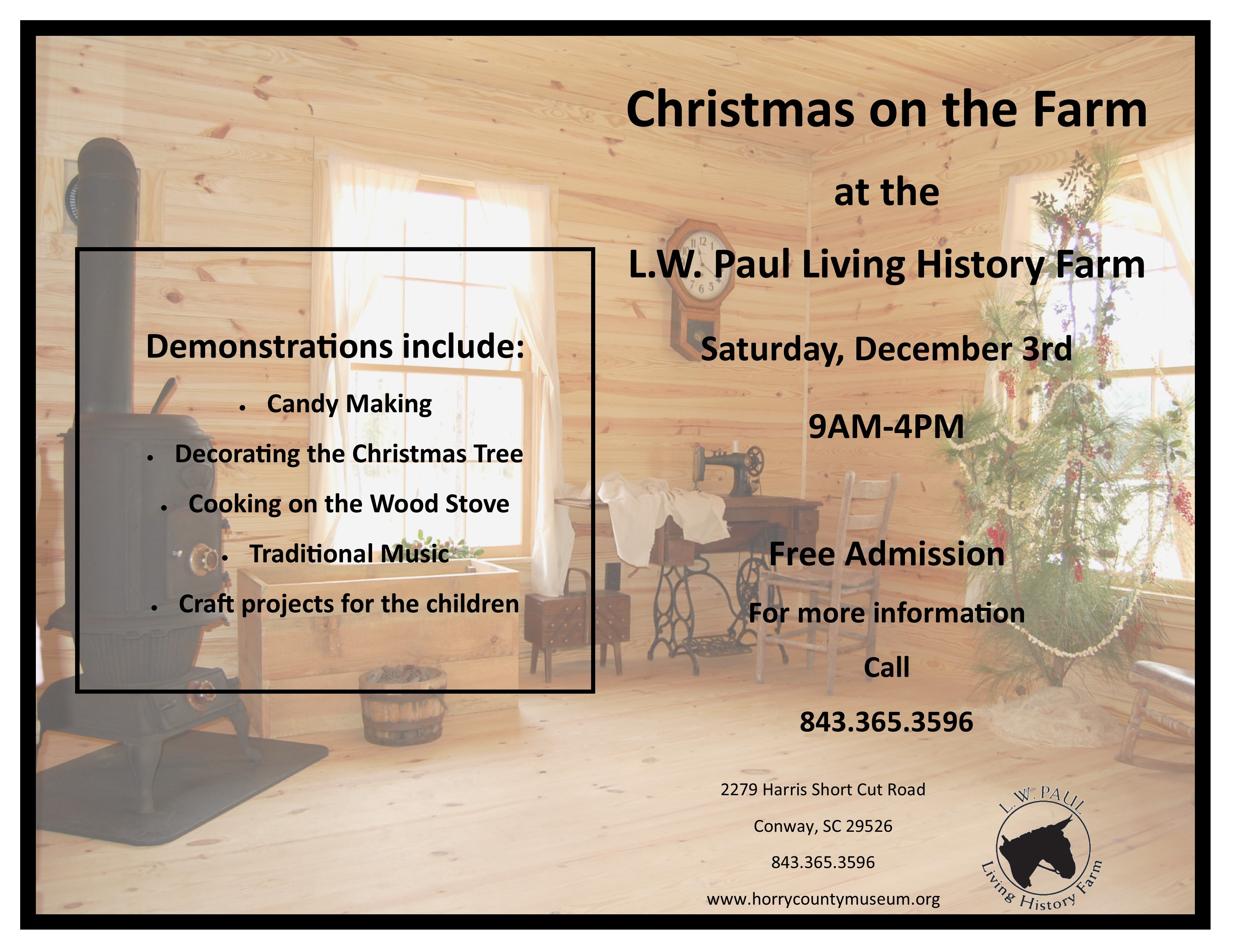 Christmas at the Farm Horry County Museum